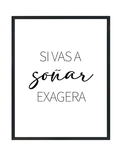 Cuadro decorativo Pixelarte Si vas a soñar