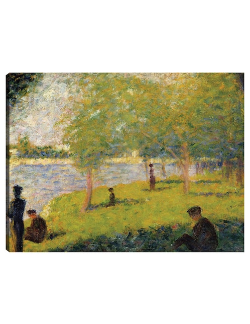 Cuadro decorativo Estudiar para un domingo en La Grande Jatte (1884) técnica mixta Cuadros Jr Lagos