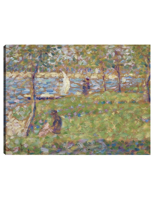 Cuadro decorativo Estudio para La Grande Jatte (1884-1885) técnica mixta Lagos 1