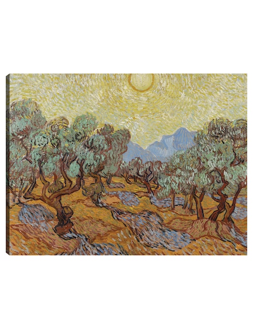 Cuadro decorativo Olivos (1889) técnica mixta Campos 1