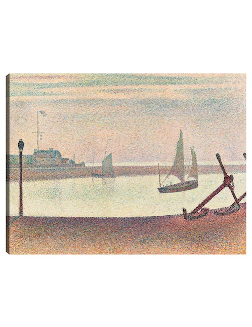 Cuadro decorativo El canal de Gravelines, por la tarde técnica mixta Navegación 1
