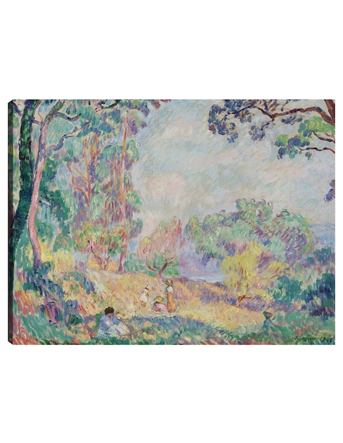 Cuadro decorativo Jeunes Femmes et Fillettes Dans Un Paysage (1906) técnica mixta Cuadros Jr Bosques