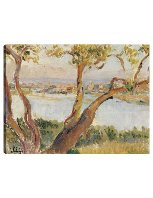Cuadro decorativo Vista de Antibes técnica mixta Lagos 1