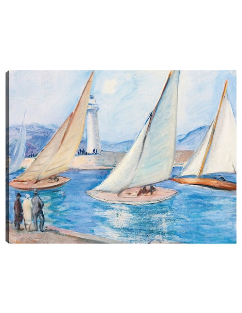 Cuadro decorativo Inicio de Regatas en el Sur, St. Tropez (década de 1920) técnica mixta Cuadros Jr Navegación