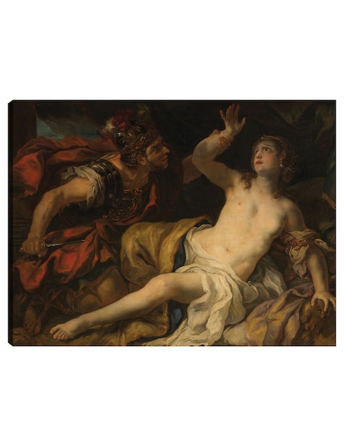 Cuadro decorativo Tarquinio y Lucrecia (1692) técnica mixta Gente 1