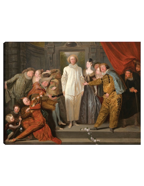 Cuadro decorativo Los comediantes italianos técnica mixta Cuadros Jr Gente