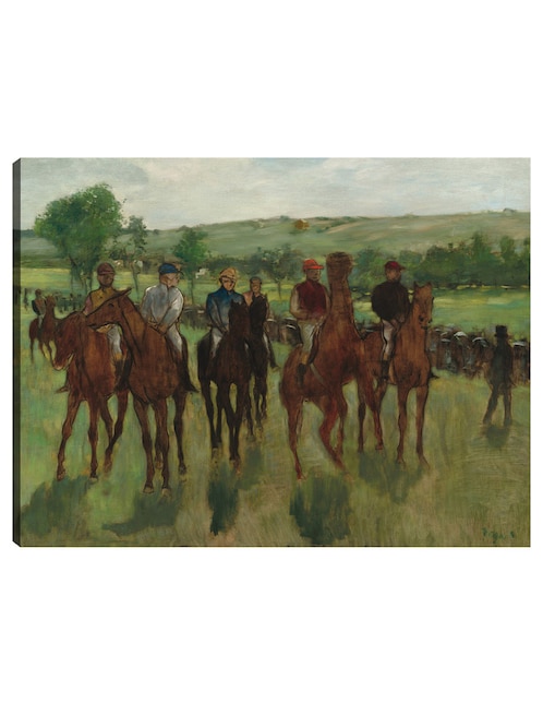 Cuadro decorativo Los jinetes (c.1885) técnica mixta Deportes 1