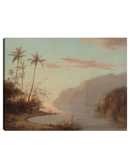 Cuadro decorativo Un arroyo en St. Thomas (Islas Vírgenes) 1856 técnica mixta Lagos 1