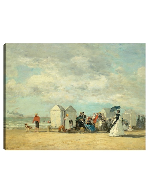 Cuadro decorativo Escena de playa 1862 técnica mixta Playas 1