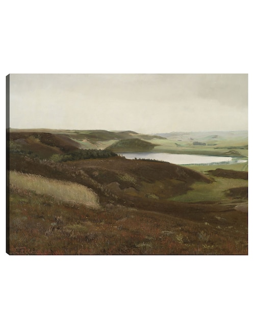 Cuadro decorativo Un paisaje cerca de Bryrup, Jutlandia (1888) técnica mixta Cuadros Jr