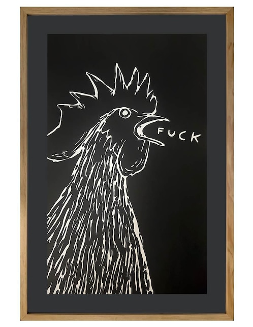 Pintura Gallina técnica acrílico Lune Art Gallery