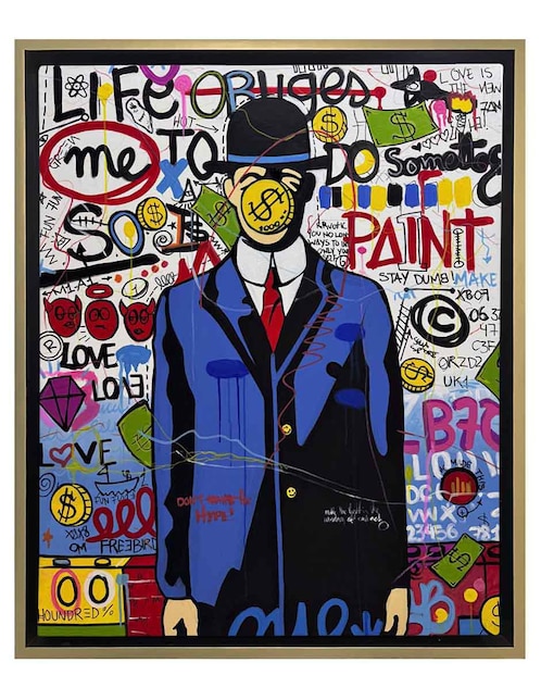 Pintura Dont Hype técnica acrílico Lune Art Gallery Pop