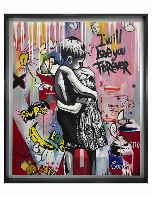 Pintura I Will Love You Forever técnica acrílico Lune Art Gallery MilleniArt