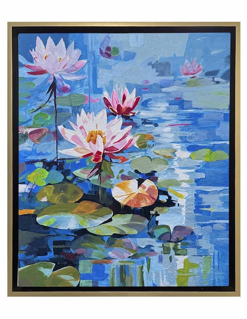 Pintura Jardín Japonés técnica acrílico Lune Art Gallery JARDINES