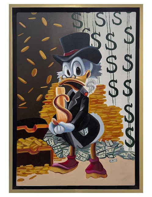 Pintura Ricky Riquín técnica acrílico Lune Art Gallery Money
