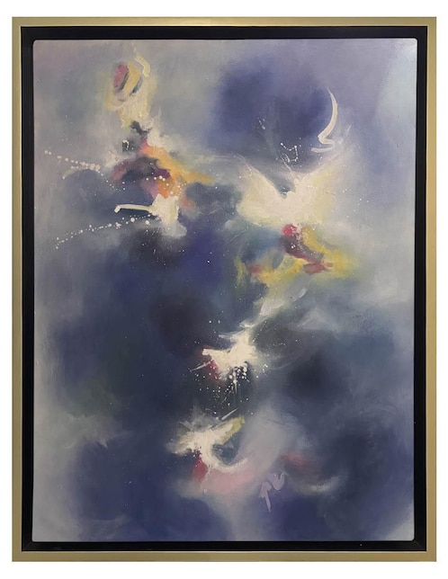 Pintura Destellos técnica acrílico Lune Art Gallery