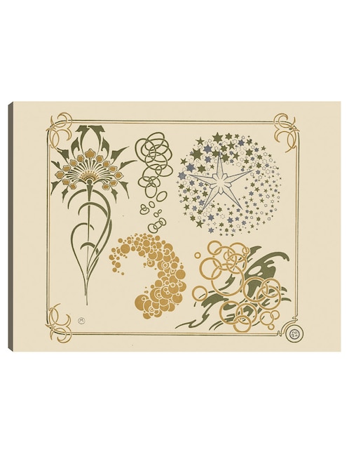 Cuadro decorativo técnica mixta Formas 1