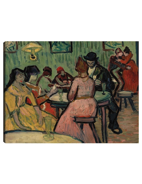Cuadro decorativo El burdel (Le Lupanar)(1888) técnica mixta Gente 1