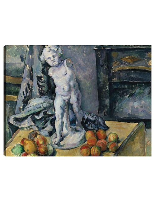 Cuadro decorativo Naturaleza muerta con estatuilla (década de 1890) técnica mixta 1