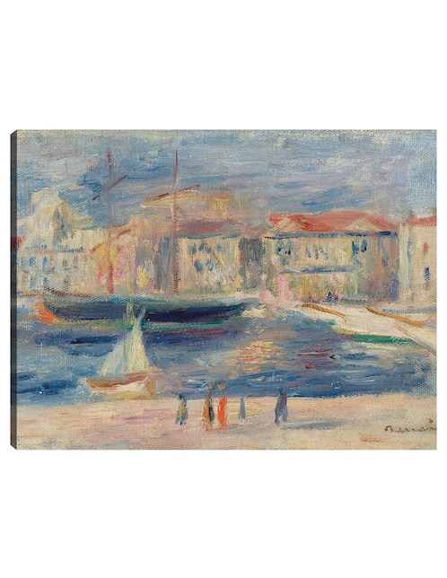 Cuadro decorativo El puerto de Saint-Tropez técnica mixta Cuadros Jr Inspiración