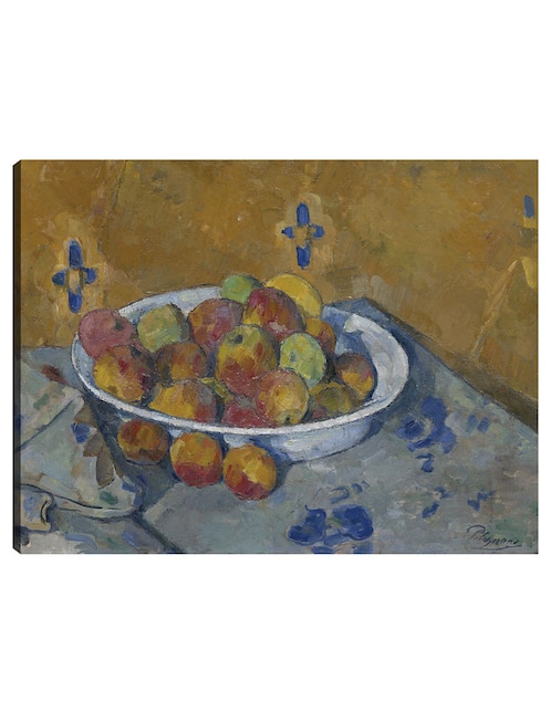 Cuadro decorativo El plato de manzanas (c. 1877) técnica mixta Cuadros Jr