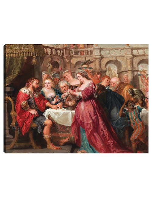 Cuadro decorativo La fiesta de Herodes (hacia 1638-1640) técnica mixta Cuadros Jr Religión y Espiritualidad