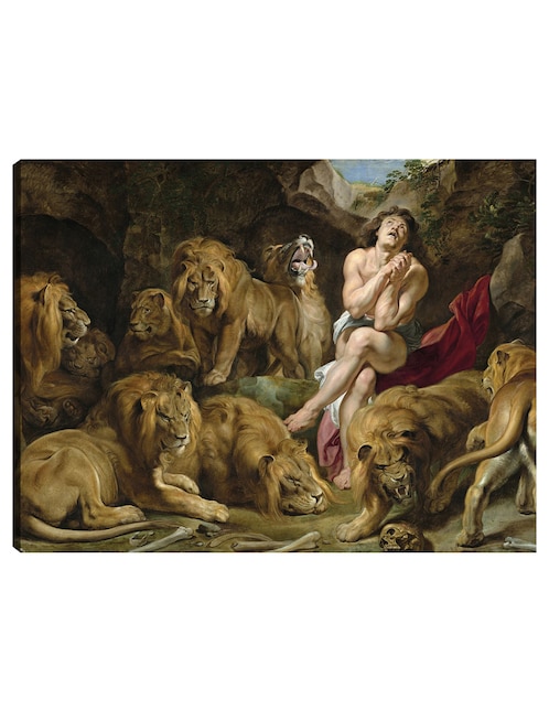 Cuadro decorativo Daniel en el foso de los leones (c. 1614-1616) técnica mixta Cuadros Jr Religión y Espiritualidad
