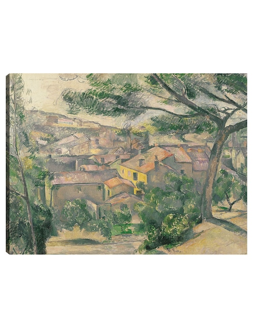 Cuadro decorativo Preciosa vista del Estaque a contraluz del suelo técnica mixta Campos 1