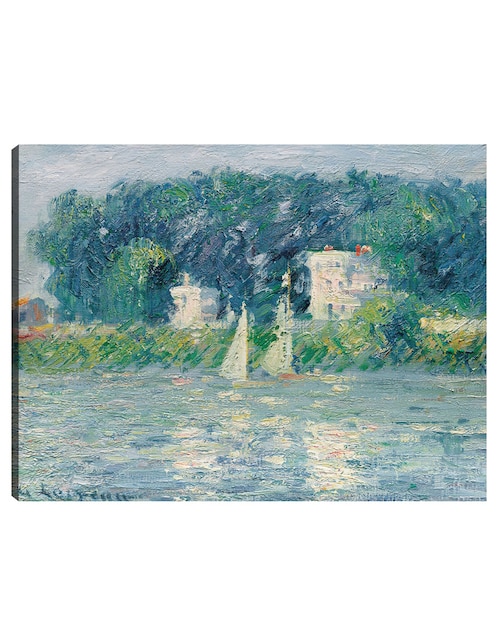 Cuadro decorativo Veleros en el Oise técnica mixta Lagos 1