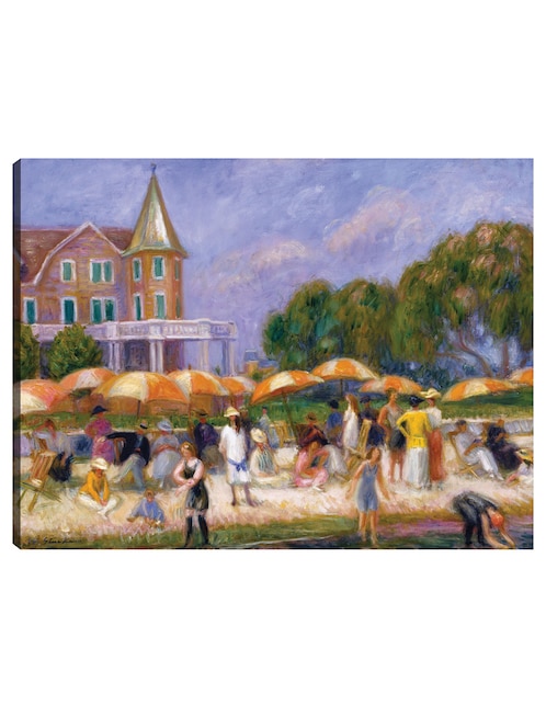 Cuadro decorativo Sombrillas de playa en Blue Point (ca. 1915) técnica mixta Lugares 1