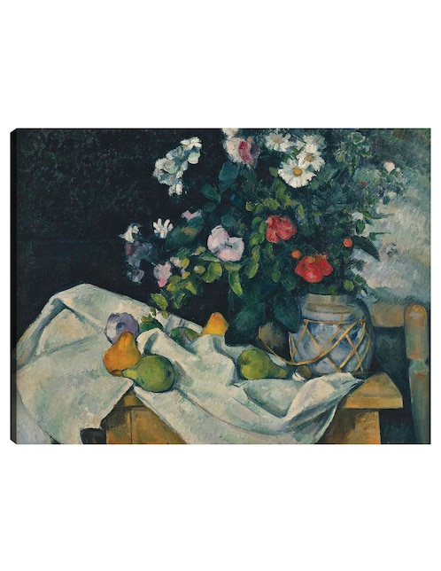 Cuadro decorativo Naturaleza muerta con flores y frutas (entre 1888 y 1890) técnica mixta 1