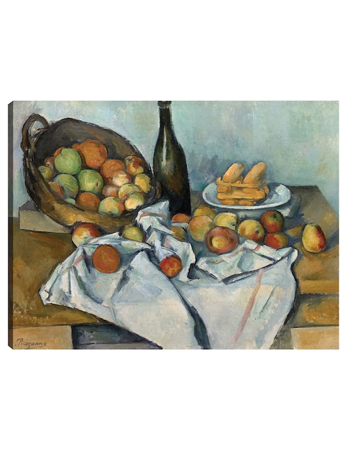 Cuadro decorativo La cesta de manzanas (1893) técnica mixta 1