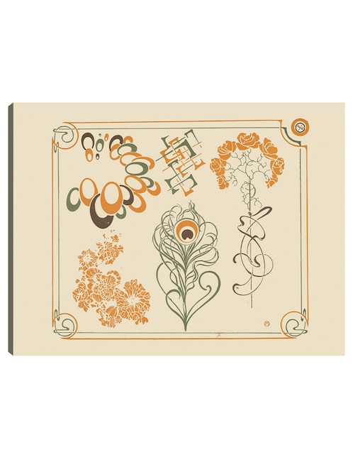 Cuadro decorativo técnica mixta Formas 1