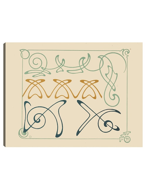 Cuadro decorativo técnica mixta Formas 1