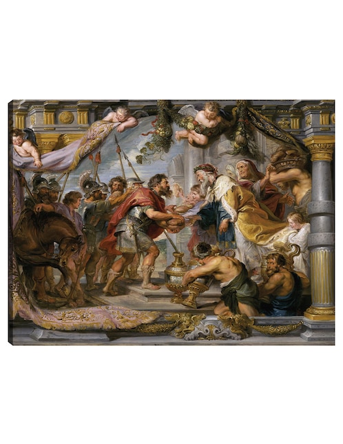 Cuadro decorativo El encuentro de Abraham y Melquisedec (c. 1626) técnica mixta Religión y Espiritualidad 1