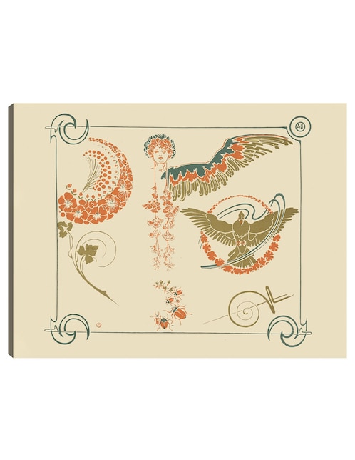 Cuadro decorativo técnica mixta Formas 1