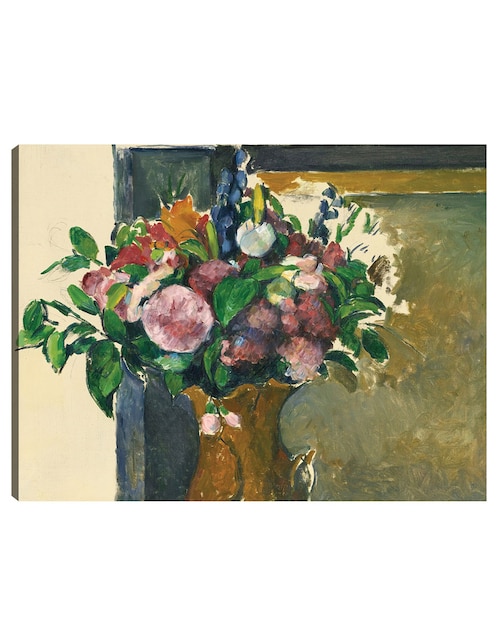 Cuadro decorativo Arte mural Flores en un jarrón rojo (hacia 1880-81) técnica mixta Floreros 1