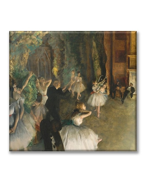 Cuadro decorativo el ensayo de ballet en el escenario by edgar degas 1