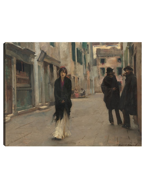Cuadro decorativo Calle en Venecia técnica mixta Paisajes 1