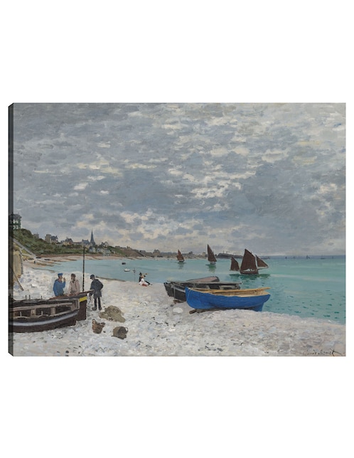 Cuadro decorativo La playa de Sainte-Adresse técnica mixta Playas 1