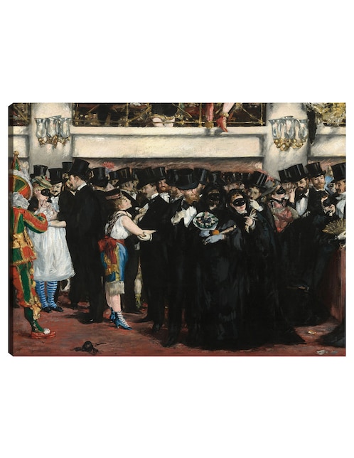 Cuadro decorativo Baile de máscaras en la ópera técnica mixta Danza 1