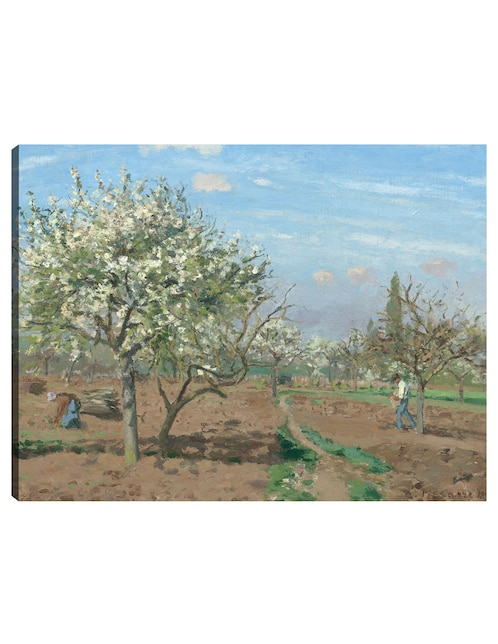 Cuadro decorativo Huerto en flor Louveciennes técnica mixta Cuadros Jr Campos