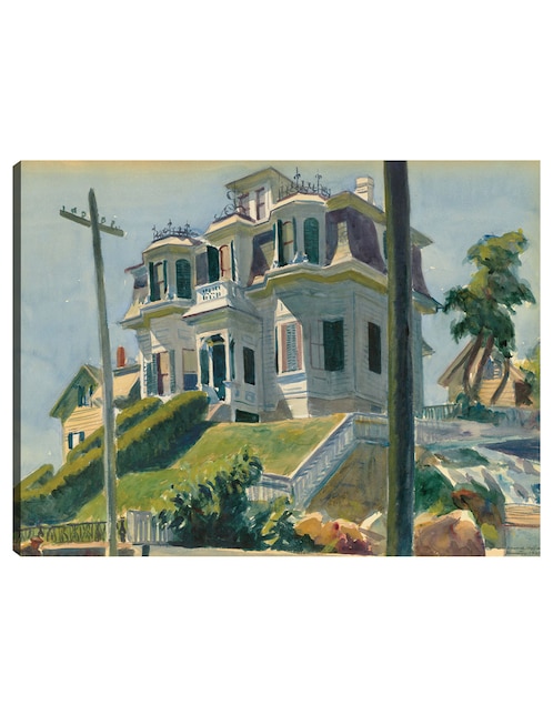 Cuadro decorativo La casa de Haskel técnica mixta Edificios 1