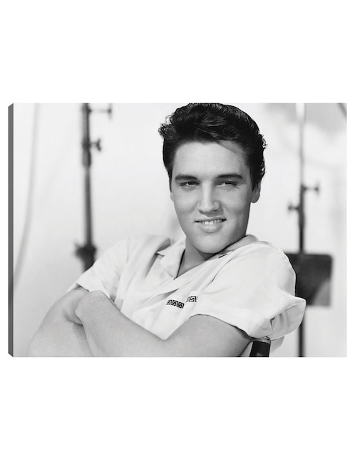 Cuadro decorativo Elvis Presley 1958 técnica mixta Cuadros Jr Retratos