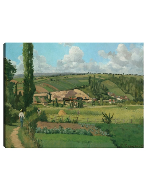 Cuadro decorativo Paisaje en Les Patis, Pontoise técnica mixta Campos 1