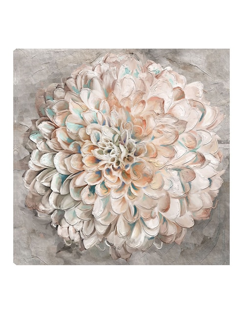 Cuadro decorativo Confeti dahlia técnica mixta Floración 1