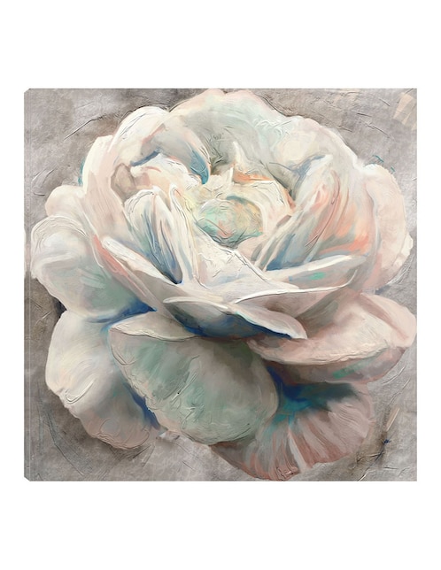Cuadro decorativo Confeti Peonia técnica mixta Floración 1