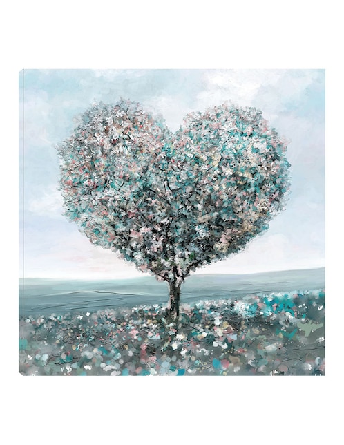Cuadro decorativo Árbol de amor técnica mixta Árboles 1