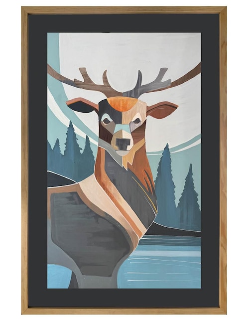 Pintura Venado técnica acrílico Lune Art Gallery AnimalArt