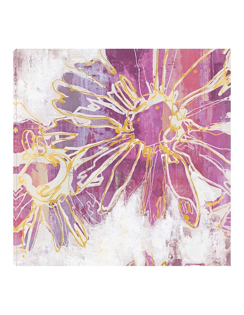 Cuadro decorativo Patada floral I técnica mixta Floración 1